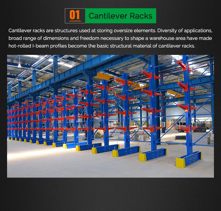 Heavy Duty Storage Rack Warehouse Cantilever Racking System