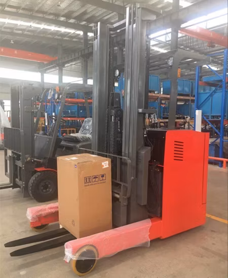 Привод в стойке 2-тонный складской вилочный погрузчик с аккумуляторной батареей Цена на электрический ричтрак